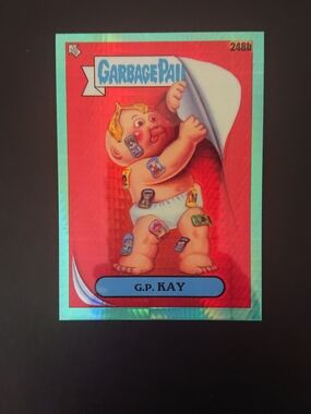 2023 Topps GPK Garbage Pail Kids Chrome 6 - G.P. Kay (248b) - Aqua Prism /199